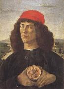 Sandro Botticelli Young Man With a Medallion of Cosimo (mk45) France oil painting artist